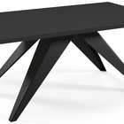 Scalize extendable table 140/200 cm deep black with steel frame