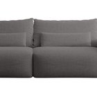 Carnos Moly 85 three-seater sofa, hydrophobic chenille, black legs