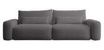 Carnos Moly 85 three-seater sofa, hydrophobic chenille, black legs