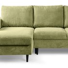 Corner sofa with sleeping function Nalika L-shaped with storage Poso 44 corduroy left-hand side