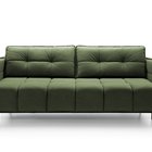 Portosello three-seater sofa bed with pocket spring and storage (Fabric: Castel 39, Legs: Black)