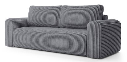 Lelu Tilia 90 three-seater sofa with storage, thick corduroy