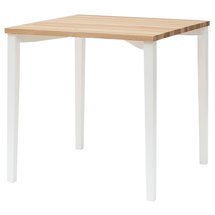 Triventi square table 80x80 cm white square legs