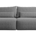 Carnos Melody 04 three-seater sofa, chenille, black legs