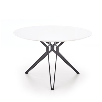 Kylie table white - black base diameter 120 cm