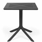 Clip Nardi square garden table, 70 cm, made of certified anthracite material