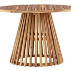 Viezze garden table round wooden top