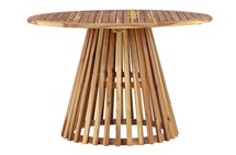 Viezze garden table round wooden top