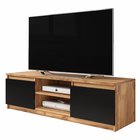 Permys TV cabinet 120 cm wotan / black graphite (Lighting: No)