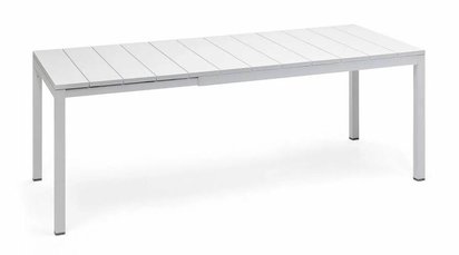 Rio Nardi extendable garden table 140-210x85 cm made of certified white material