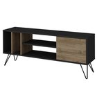 TV cabinet Lovage black/walnut 140 cm