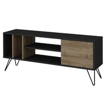 TV cabinet Lovage black/walnut 140 cm