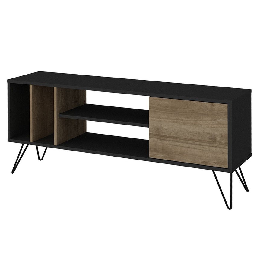 TV cabinet Lovage black/walnut 140 cm