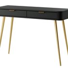 Dressing table with drawers Oval 112 cm Black