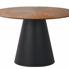 Angel dining table round top 120 cm walnut/matt black