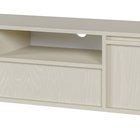 Meuble TV Evo à deux portes et tiroir suspendu, 154 cm, beige sable
