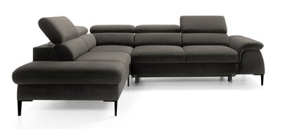 Naverro L-shaped corner sofa bed (Fabric: Monolith 95, Side: Left)