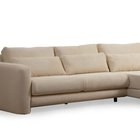 Bellines L-shaped corner sofa right side beige corduroy