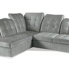 Malihini L-shaped corner sofa with sleeping function with container Element 04 velvet left-hand side