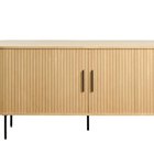 Gativel slatted chest of drawers 180 cm natural oak