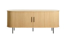 Gativel slatted chest of drawers 180 cm natural oak