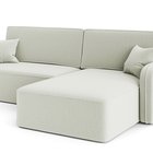 Corner sofa with sleeping function Picatti Storm 02 L-shaped with a container in easy-cleaning fabric, universal