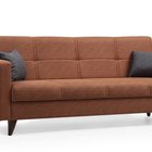 Desizes three-seater sofa with armrests, copper