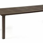 Levante Nardi extendable garden table 160-220x100 cm made of certified dark brown material