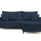 Corner sofa with sleeping function Arandes L-shaped with container Castel 79 easy-cleaning velvet right-hand side