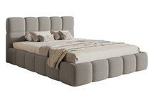 Upholstered bed 140x200 cm Cloudy gray Legend 04