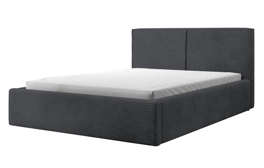 Upholstered bed 160/200 cm Farese with a container and a gas actuator