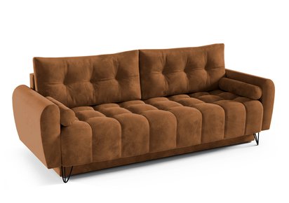 Minna Amon 24 three-seater sofa with storage, hydrophobic velvet