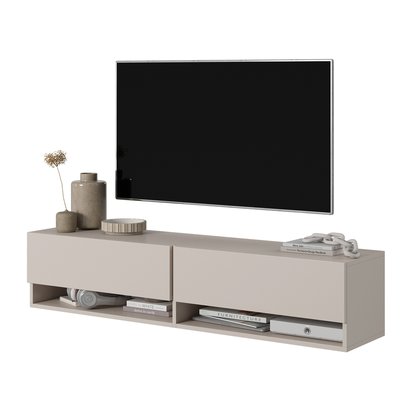 TV cabinet Mirrgo 140 cm Gray beige