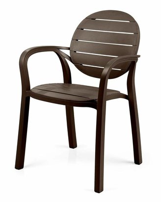 Palma Nardi garden chair made of certified dark brown plastic
