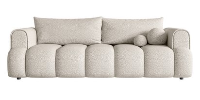 Dandelino three-seater sofa with sleeping function Loop 02 boucle