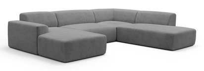 Terrafino U-shaped modular corner sofa with backrest on the right Onega 7