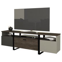 RTV cabinet Niegra 31.5x150 cm gray