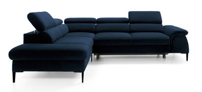 Naverro L-shaped corner sofa bed (Fabric: Monolith 77, Side: Left)