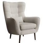 Vence Lincoln lounge chair 83 legs, black