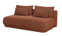 Leanno three-seater sofa with Loop 10 boucle container