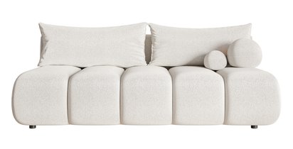 Dandelino Mini three-seater sofa with sleeping function Sicuro 60 chenille