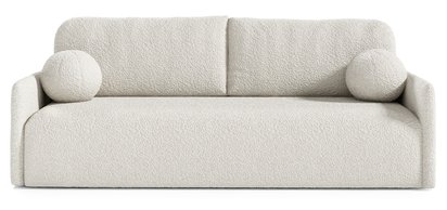 Glove sofa bed with Abriamo 4 boucle bedding container