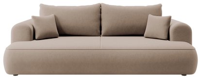 Ovo three-seater sofa with storage Castel 15 velour in easy-clean fabric