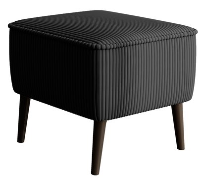 Vence Lincoln 100 footstool, black legs