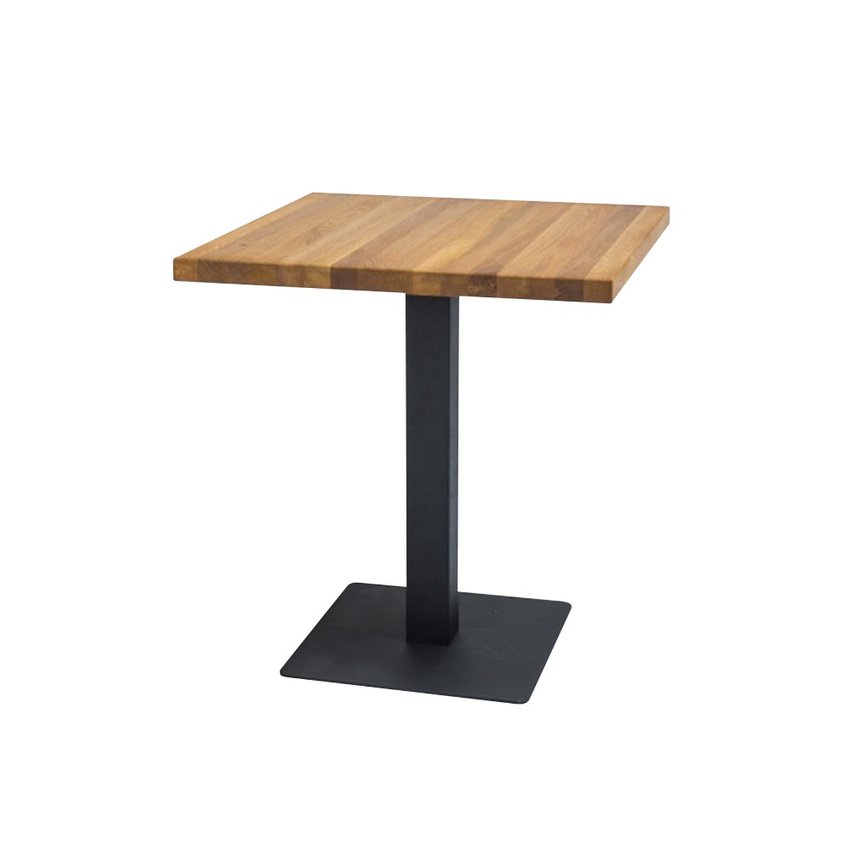 Divock table 70x70 cm made of solid oak wood