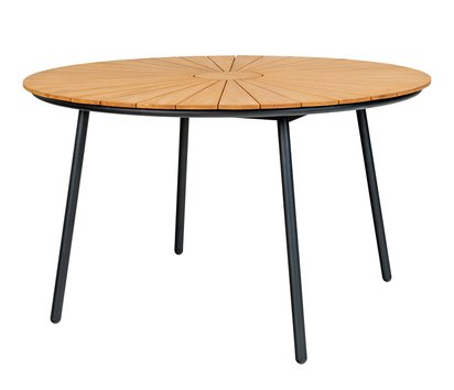 Flemble garden table wooden round top 130 cm