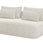 Leanno three-seater sofa with Loop 02 boucle container