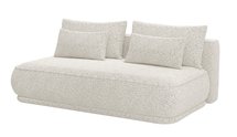 Leanno three-seater sofa with Loop 02 boucle container