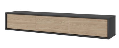 Moddern TV cabinet 180 cm with hanging option, anthracite / oiled oak