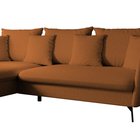 Castilio L-shaped corner sofa with sleeping function with Moly 54 container, hydrophobic chenille, left-hand side